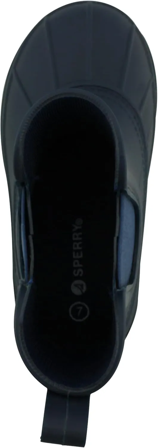 Sperry Toddler Chelsea Rain Boots, Waterproof Rubber Kids Rainboot, Girls/Boys Light Water Shoes for Muddy Park/Hiking