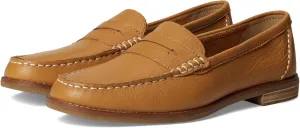 Sperry Women's Seaport Penny Loafer, Tan, 6