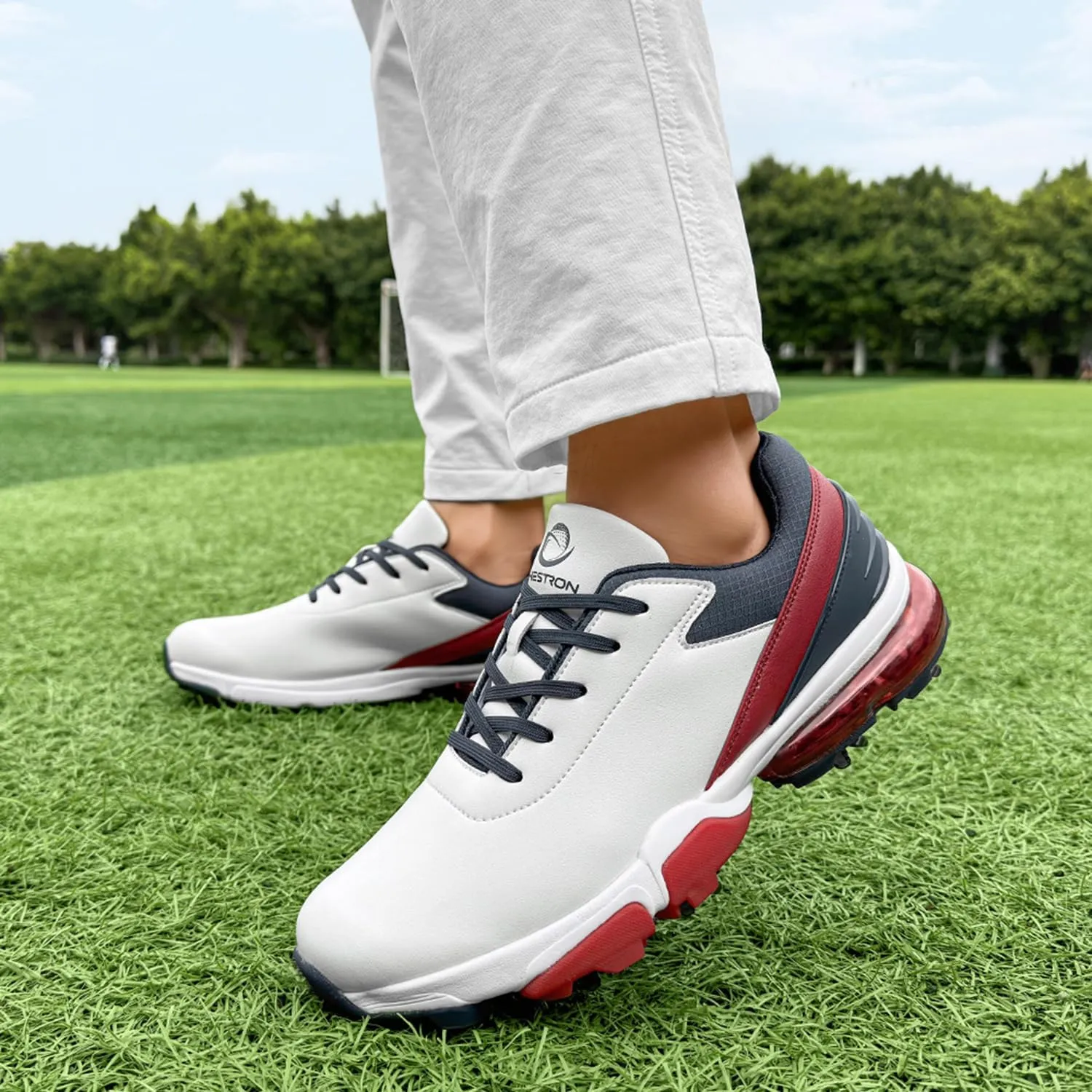 Spikes Golf Shoes Men Training Golf Sneakers Comfortable Walking Footwears for Golfers