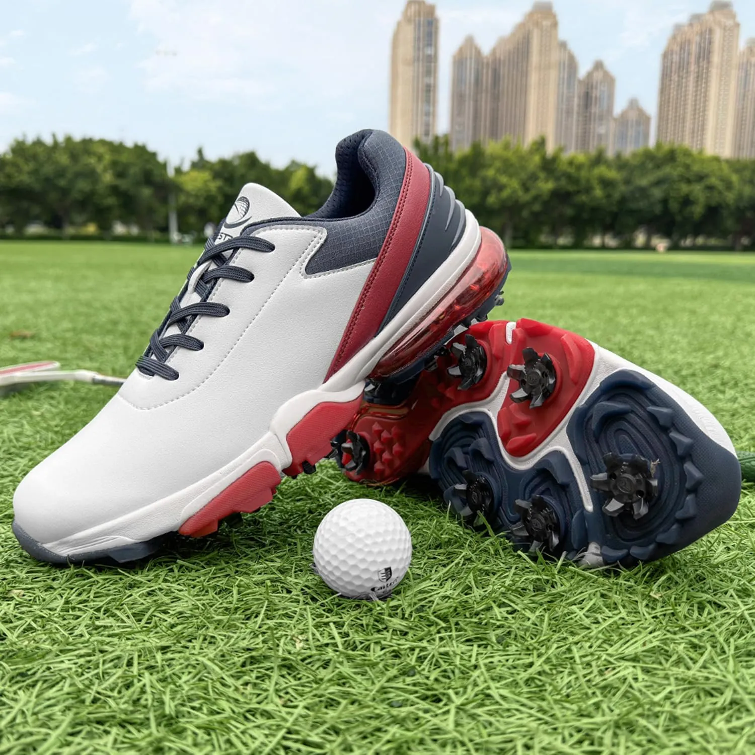 Spikes Golf Shoes Men Training Golf Sneakers Comfortable Walking Footwears for Golfers