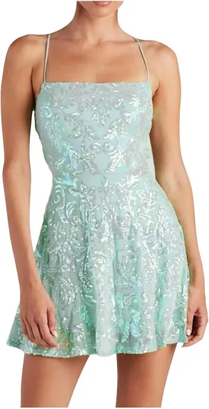 Spring Summer New Dresses for Women Sparkly Spaghetti Strap Padded Casual Dress Slim Pleated Mini Dress