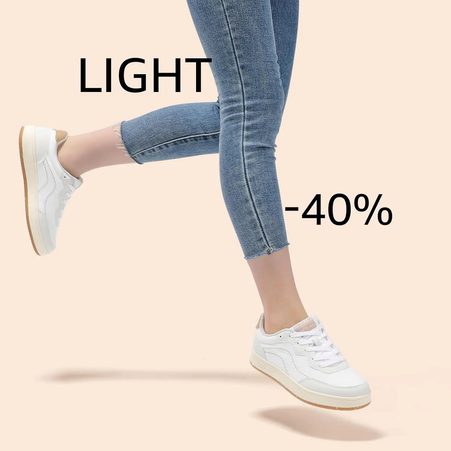 STQ Canvas Shoes for Women Lace Up Tennis Shoes Non Slip Comfortable Walking Sneakers