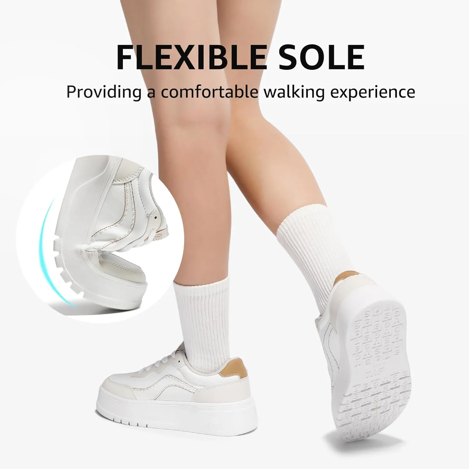 STQ Womens Platform Sneakers Fashion Casual Shoes Trendy Chunky Sneakers for Plantar Fasciitis