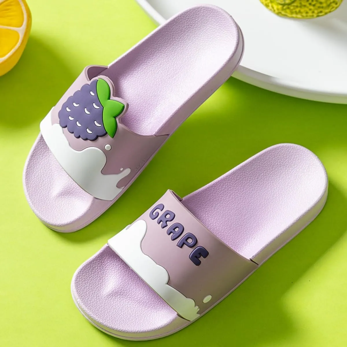 Strawberry Slippers for Women Strawberry Shoes Avocado Slippers Home Sandals Fruit Beach Slippers Summer Shower Slides