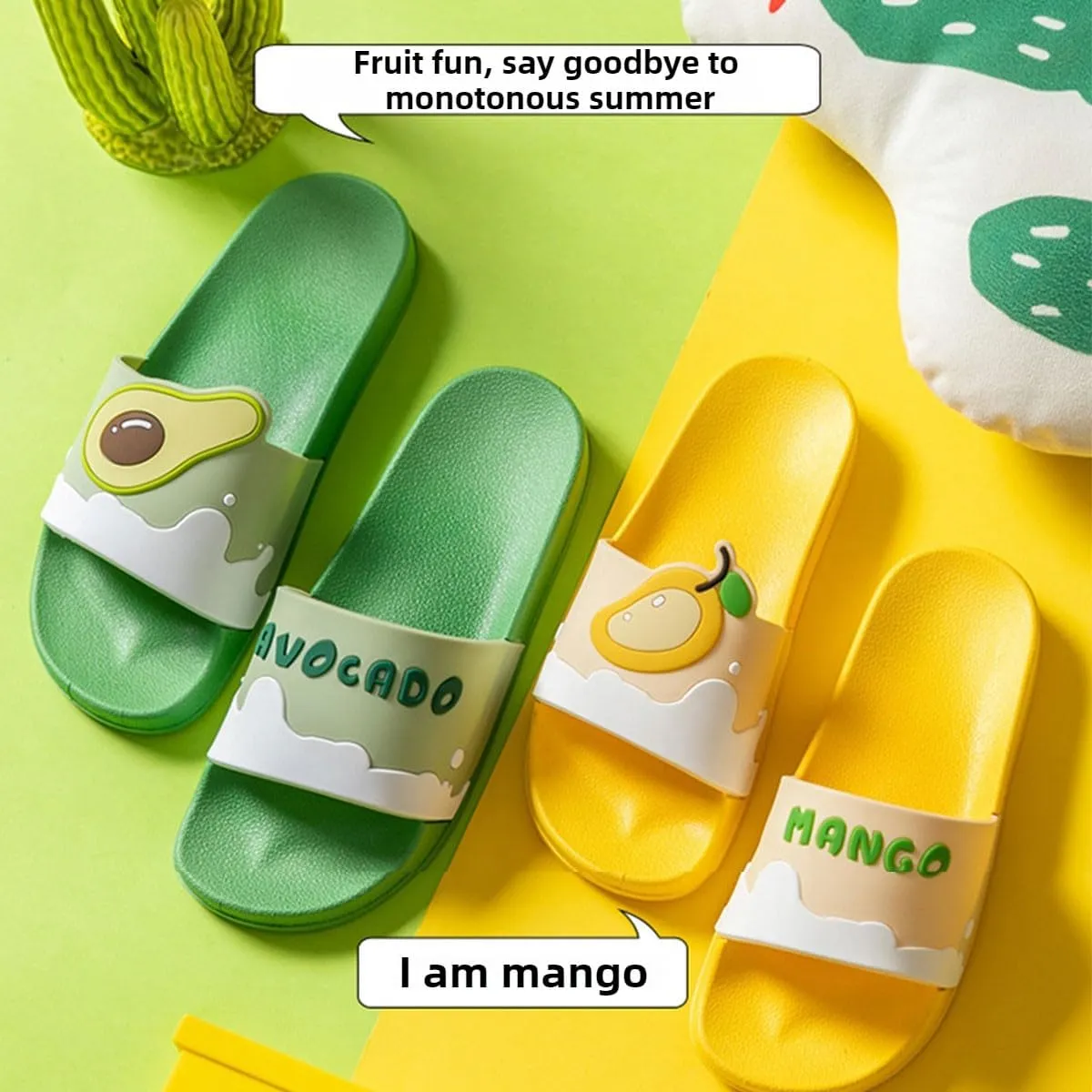 Strawberry Slippers for Women Strawberry Shoes Avocado Slippers Home Sandals Fruit Beach Slippers Summer Shower Slides
