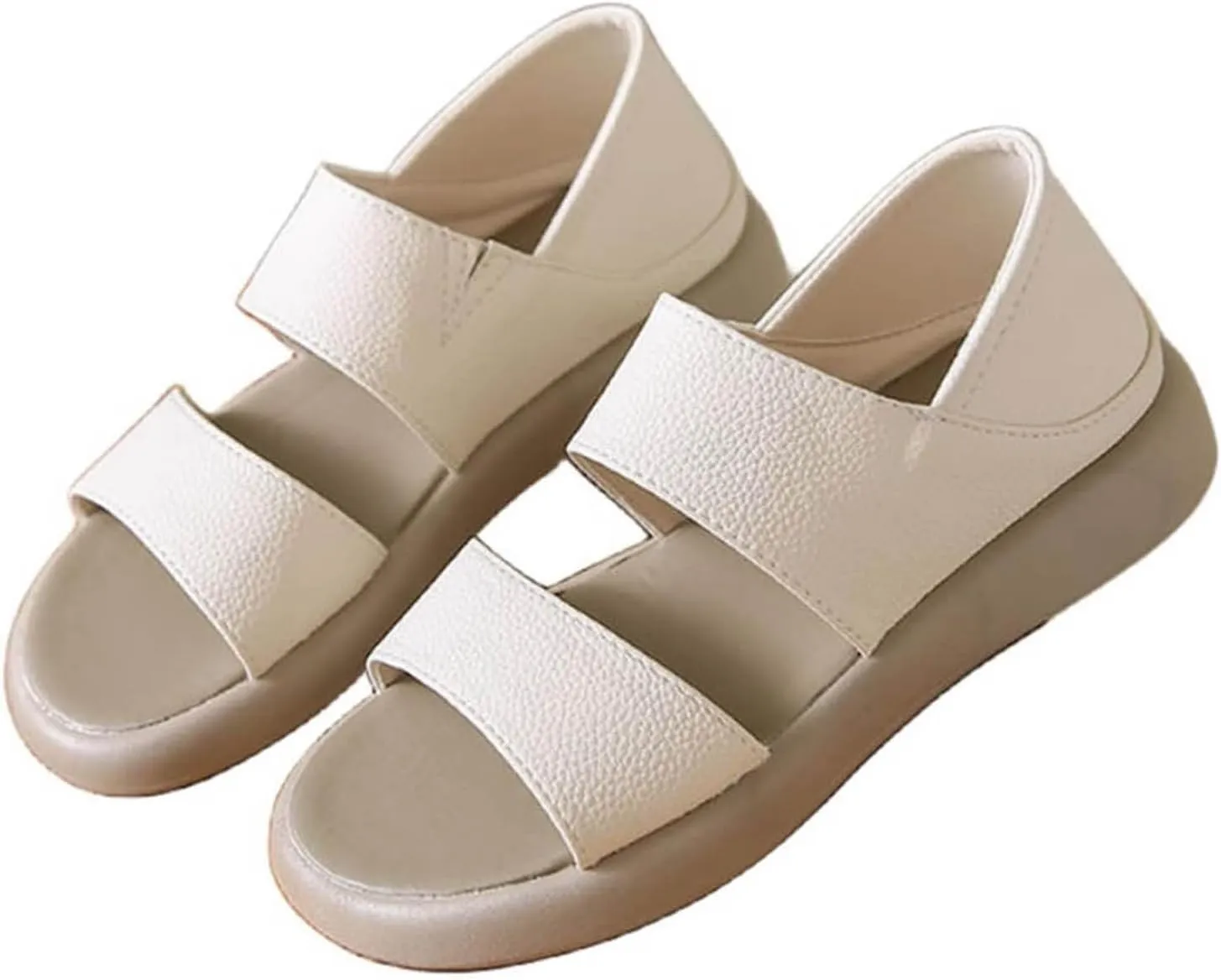 Summer New Flat Soled Roman Sandals For Women Fashionable Soft Soled Lazy Ones One Legged And Fisherman Sandals Women