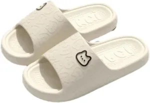 Summer Slippers House Slipper for Women Men Bathroom Platform Non-Slip Home Bear Cartoon Flip Flops Beach Sandals Indoor