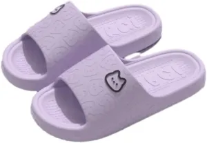 Summer Slippers House Slipper for Women Men Bathroom Platform Non-Slip Home Bear Cartoon Flip Flops Beach Sandals Indoor