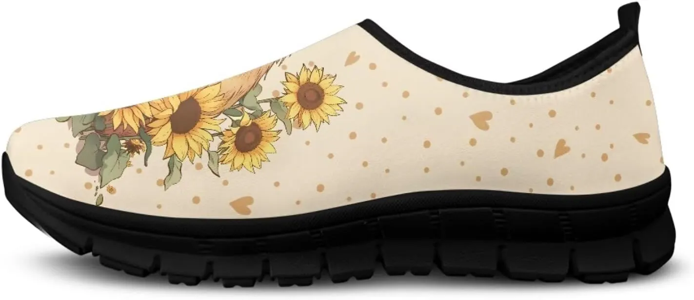 SYtrade Women's Camping Walking Travel Shoes Casual Slip On Loafers Black Sole