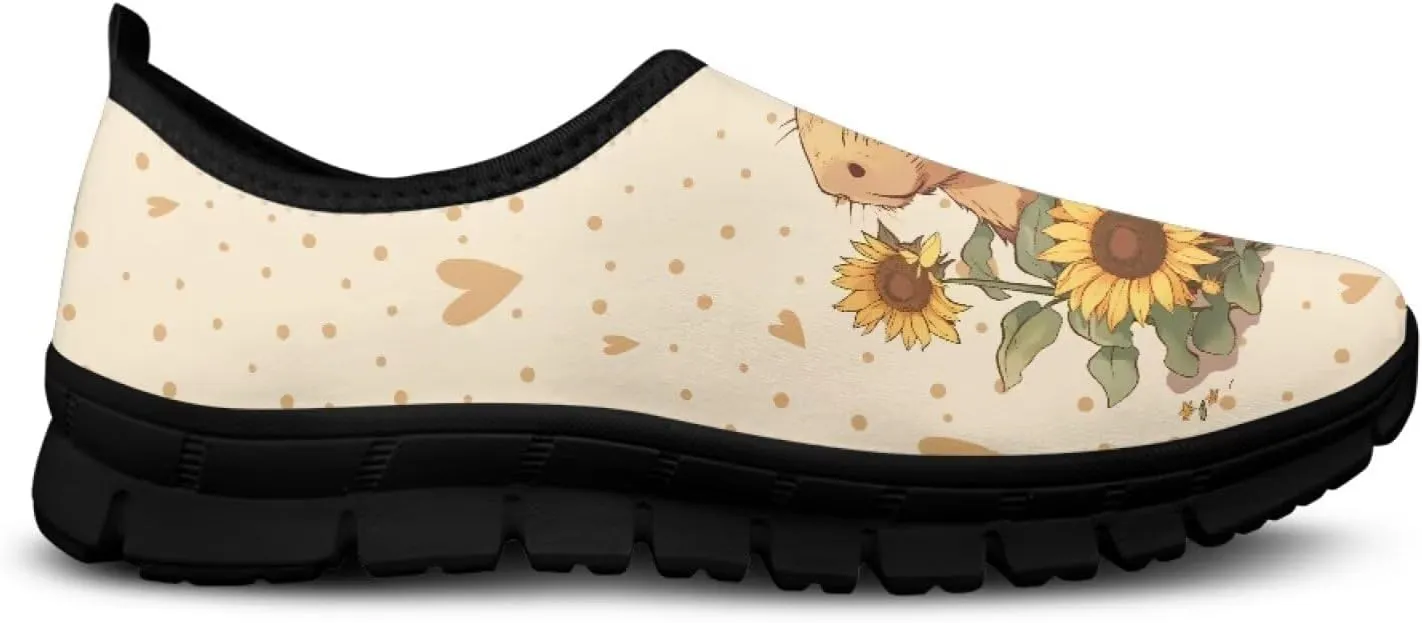 SYtrade Women's Camping Walking Travel Shoes Casual Slip On Loafers Black Sole