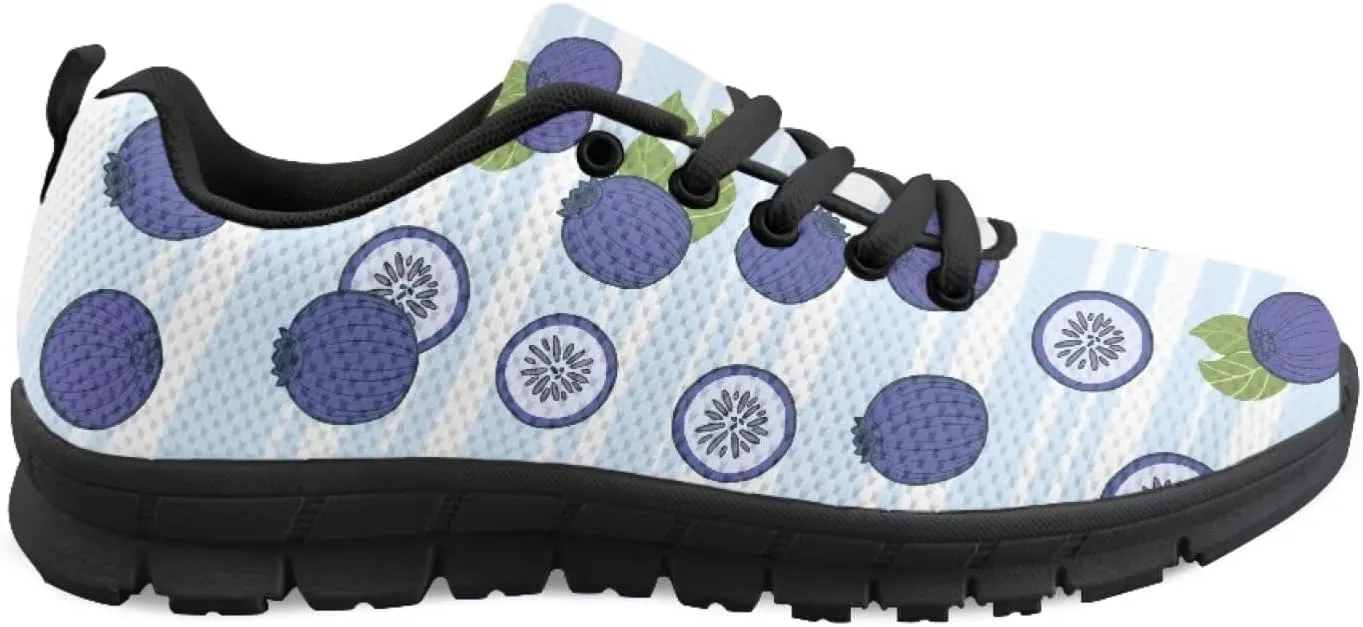 SYtrade Women's Lace-up Athletic Sneaker Lightweight Tennis Running Shoes Black Sole