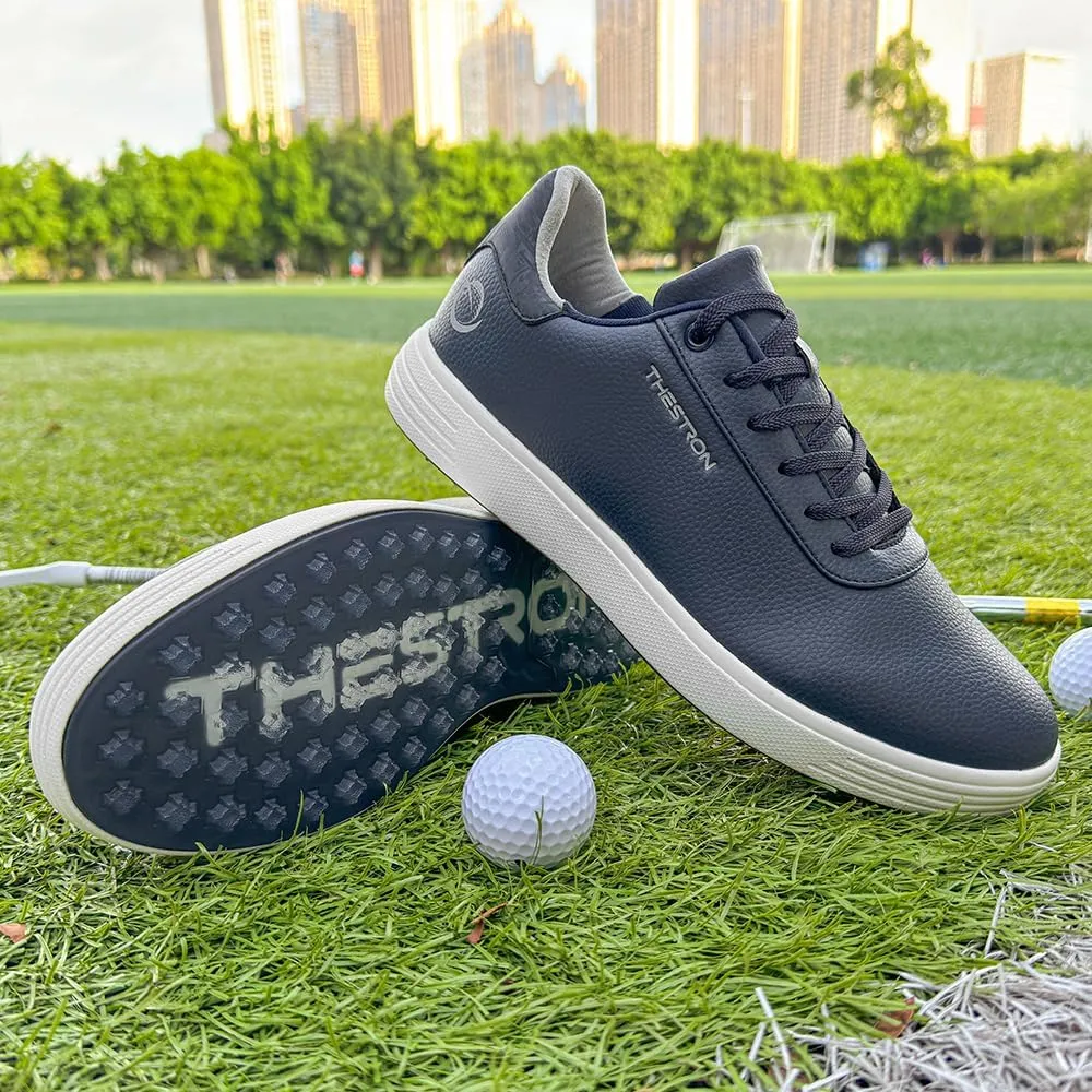 THESTRON Men's Golf Shoes Comfortable Non Slip Men Casual Sport Shoes for Golfing Lightweight Golf Sneakers