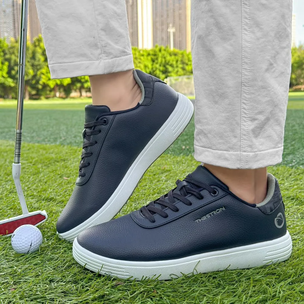 THESTRON Men's Golf Shoes Comfortable Non Slip Men Casual Sport Shoes for Golfing Lightweight Golf Sneakers
