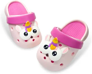 Toddler Little Girls Boys Clogs Cute Cartoon Garden Water Summer Sandals for Kids Slip-on Slides Slippers Indoor Outdoor Beach Pool Shoes
