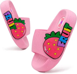 Toddler Little Kids Slide Sandals Comfy Non-slip Unicorn Summer Beach Pool Water Shoes Thick Sole Boys Girls Shower Slippers