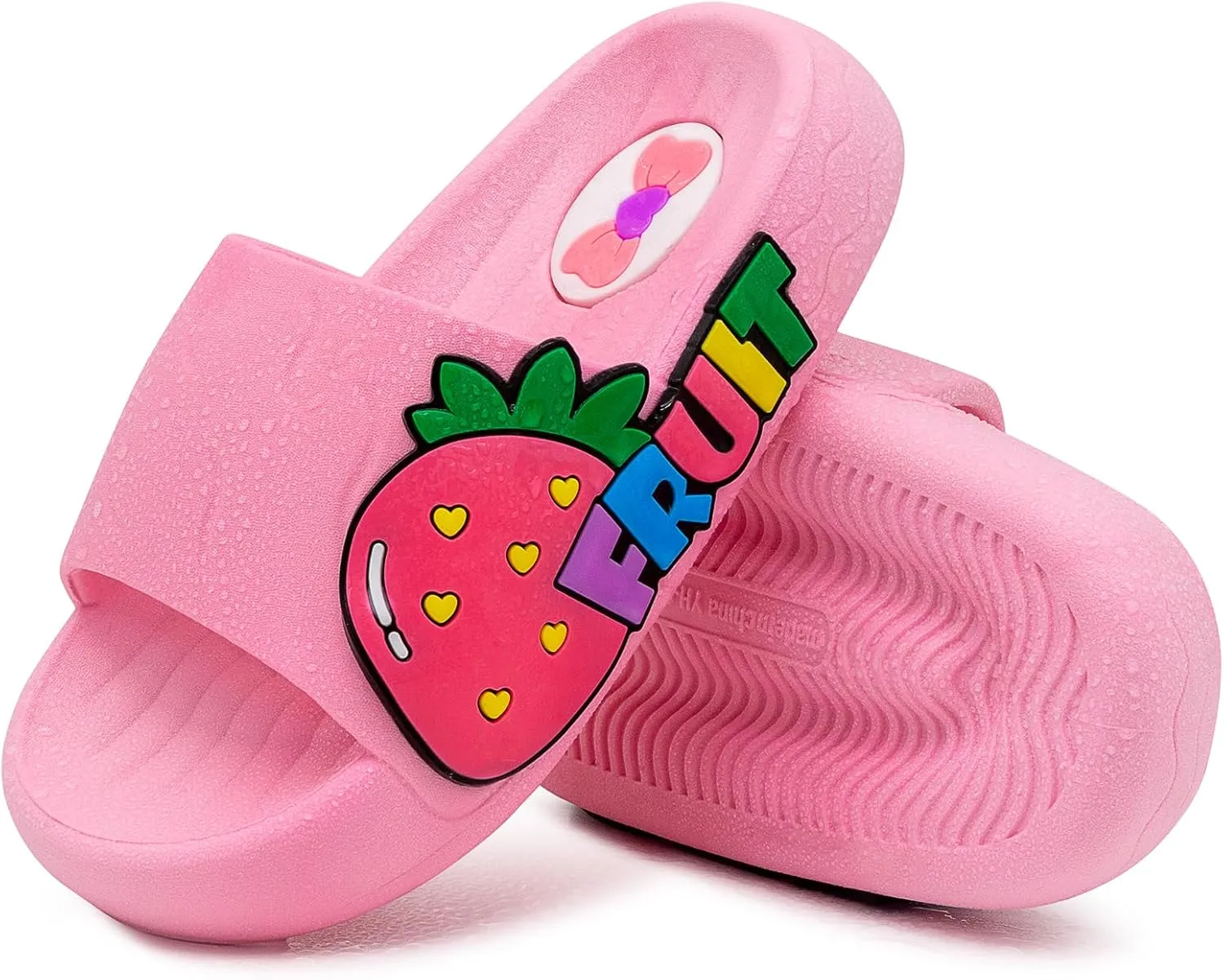 Toddler Little Kids Slide Sandals Comfy Non-slip Unicorn Summer Beach Pool Water Shoes Thick Sole Boys Girls Shower Slippers