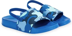 Toddler Slide Sandals Boys Girls Water Shoes Kids Slip On Sandal with Back Strap for Outdoor Summer Beach