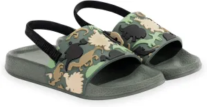 Toddler Slide Sandals Boys Girls Water Shoes Kids Slip On Sandal with Back Strap for Outdoor Summer Beach