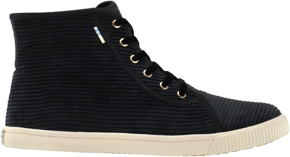 TOMS Womens Camarillo High Sneakers Shoes Casual - Black