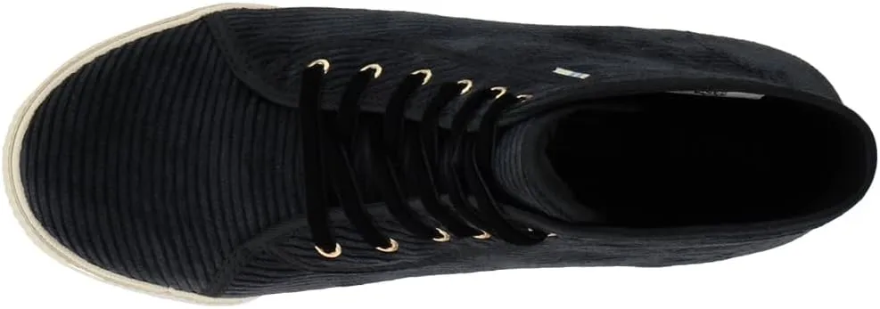 TOMS Womens Camarillo High Sneakers Shoes Casual - Black