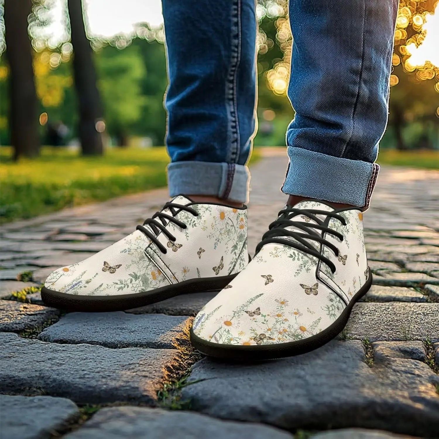 Trendy Womens Barefoot Shoes Leather Shoes for Women Low Top Sneakers