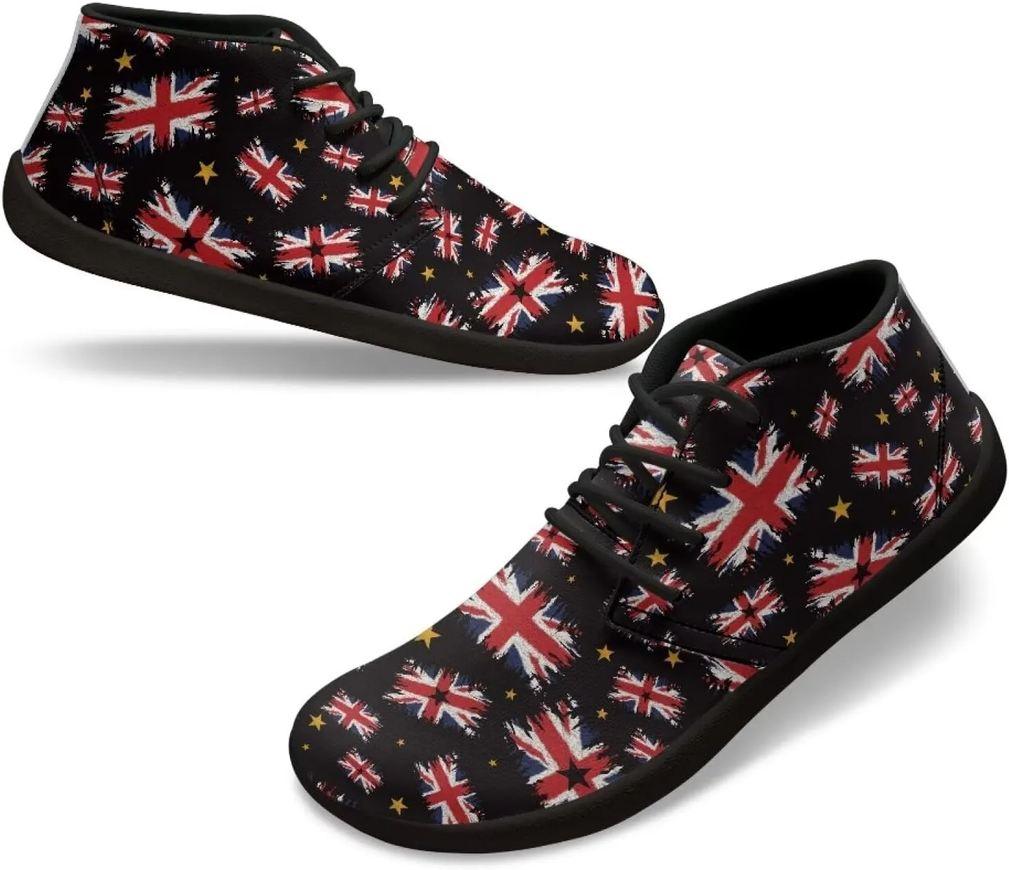 Trendy Womens Barefoot Shoes Leather Shoes for Women Low Top Sneakers