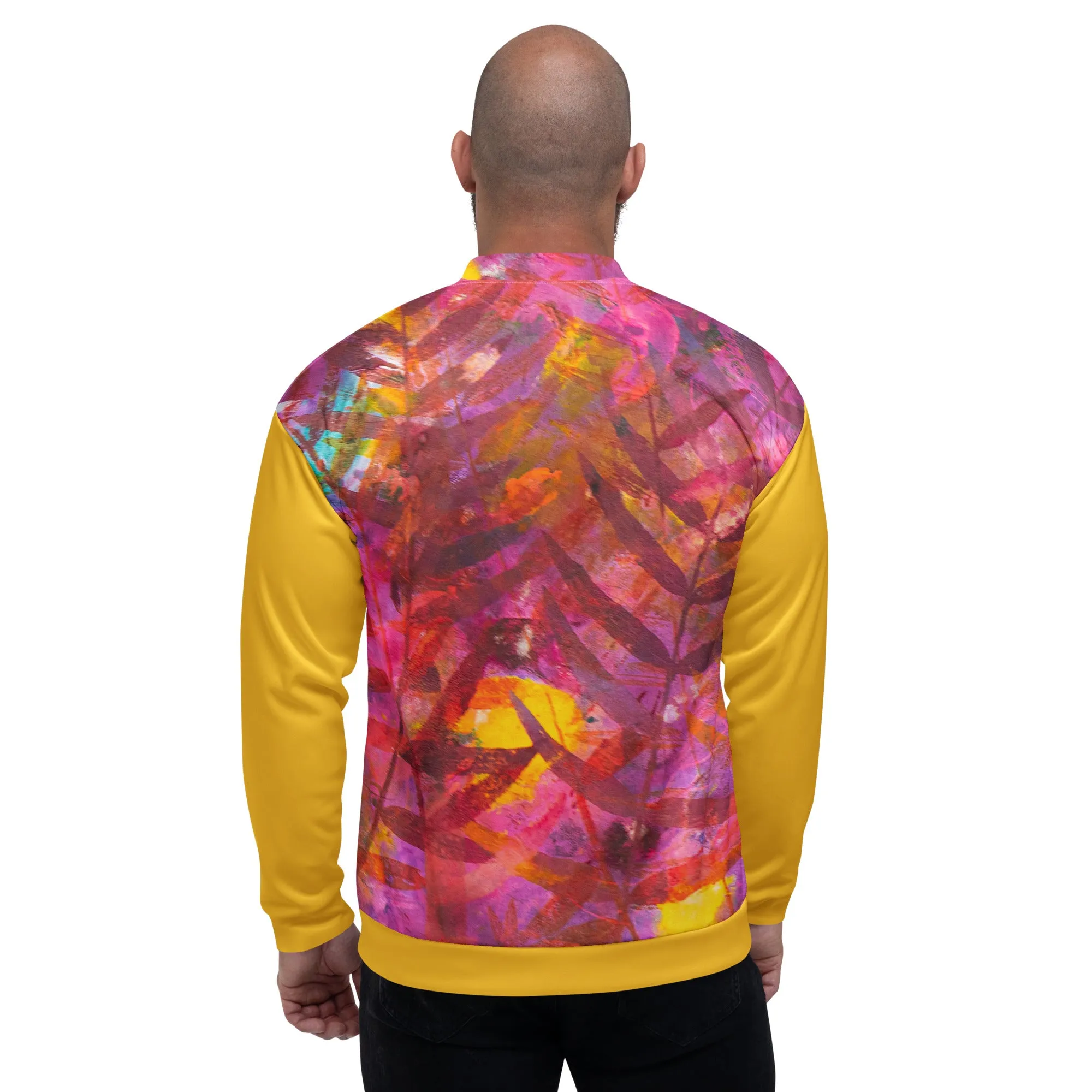 Tropical Escape Unisex Bomber Jacket – Vibrant & Bold