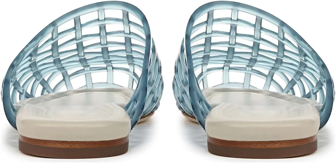 UBWDU Womens Clear Jelly Shoes Slip on Closed Toe Jelly Mesh Flats Sandals Slides Comfortable Summer Beach Slippers