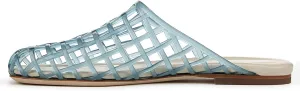 UBWDU Womens Clear Jelly Shoes Slip on Closed Toe Jelly Mesh Flats Sandals Slides Comfortable Summer Beach Slippers