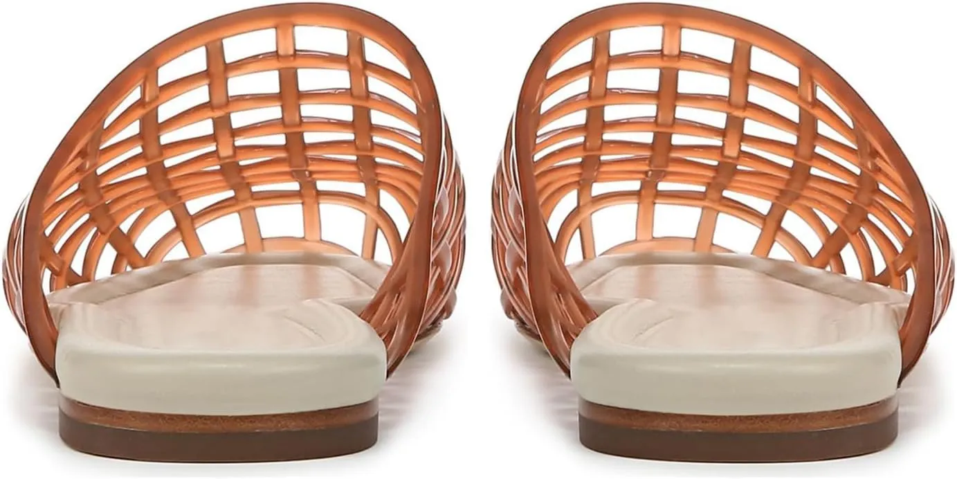 UBWDU Womens Clear Jelly Shoes Slip on Closed Toe Jelly Mesh Flats Sandals Slides Comfortable Summer Beach Slippers