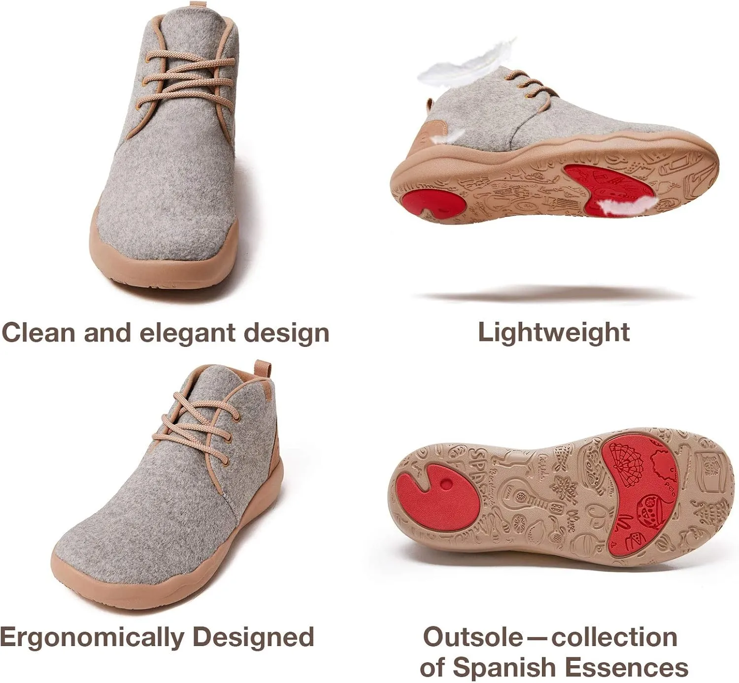 UIN Men's Ankle Fashion Chelsea Boots Cow Suede Casual Comfort Walking Shoes Granada