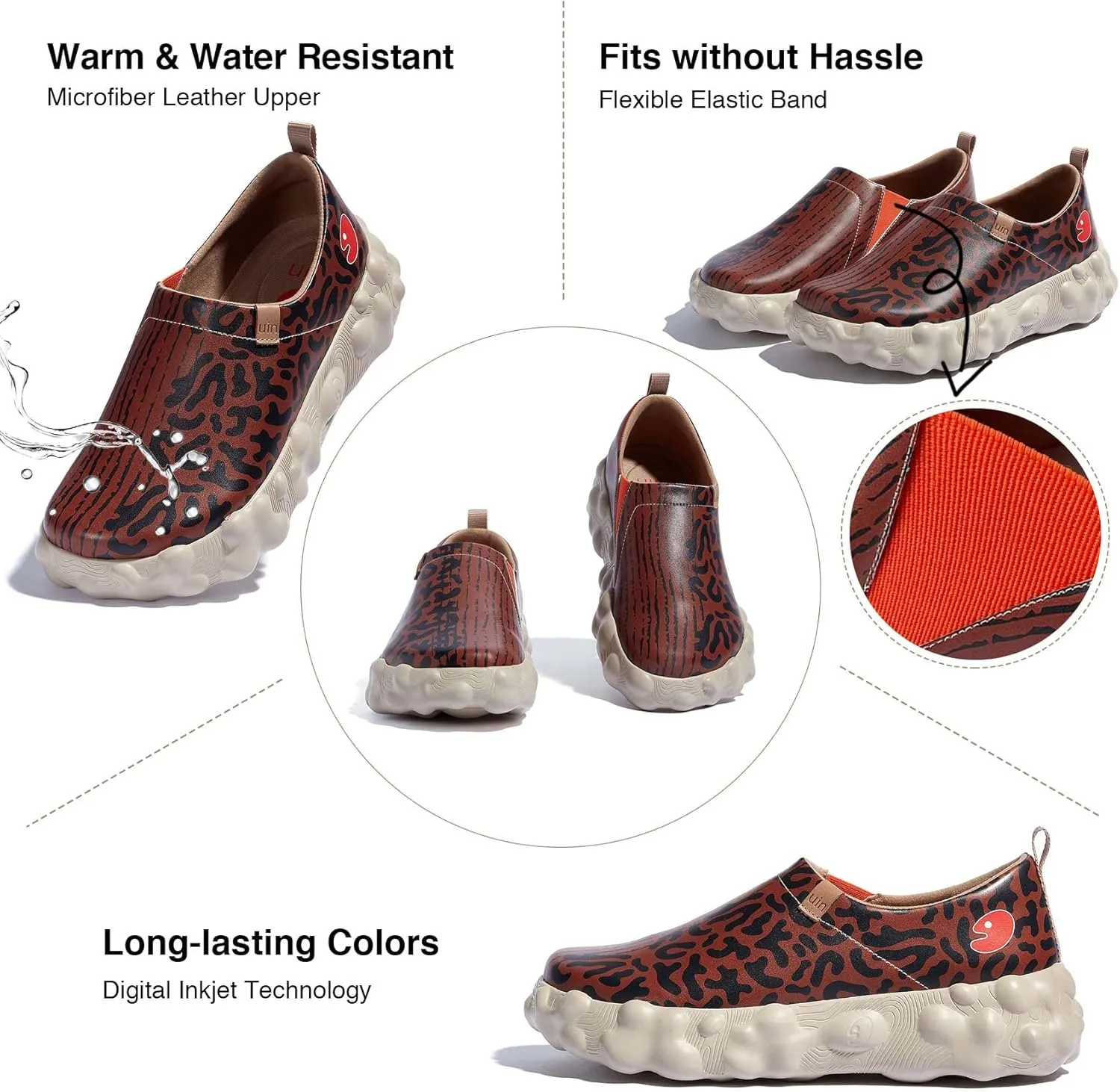 UIN Men's Fashion Sneakers Walking Art Travel Shoes Toledo Ⅵ