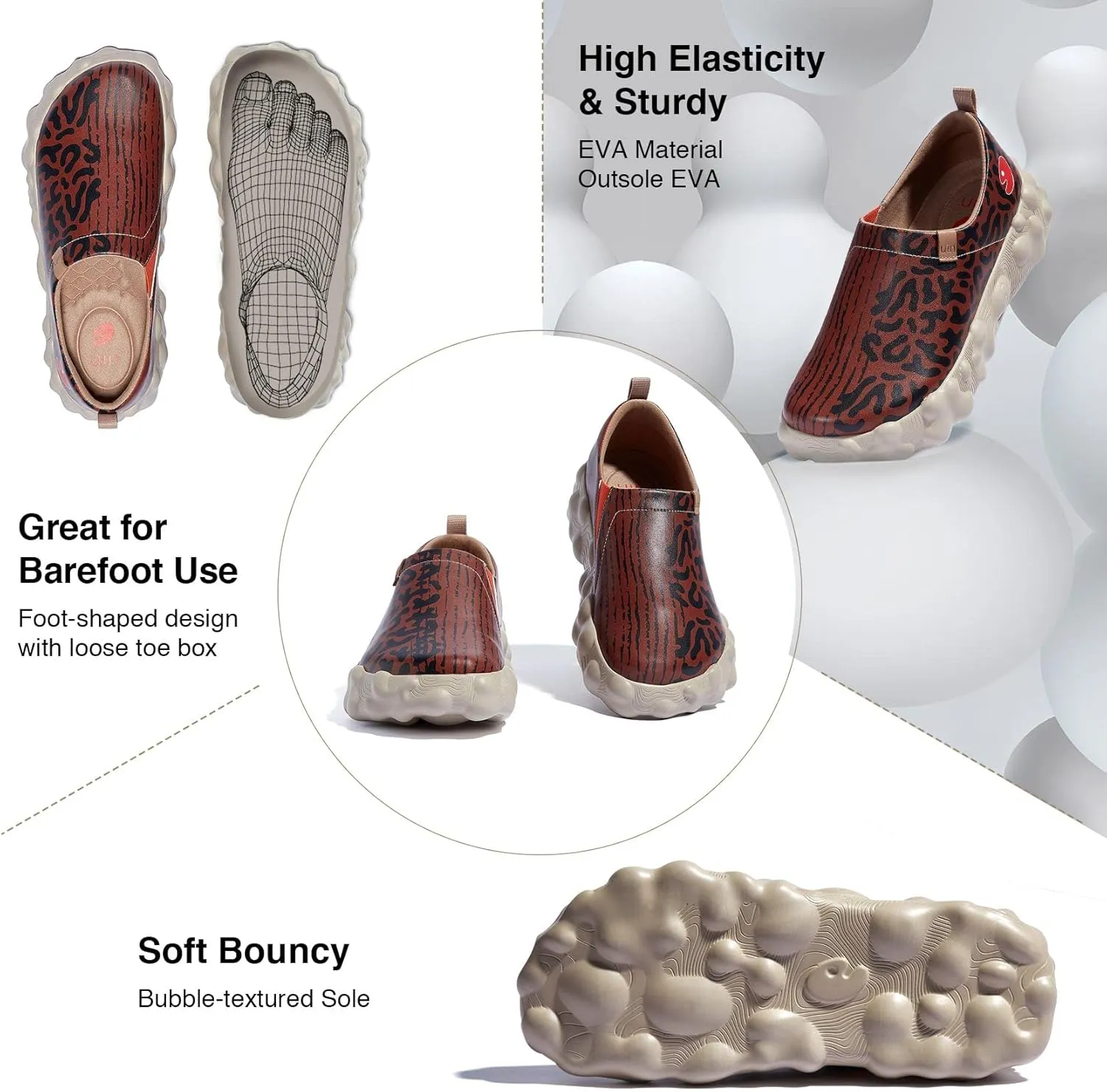 UIN Men's Fashion Sneakers Walking Art Travel Shoes Toledo Ⅵ
