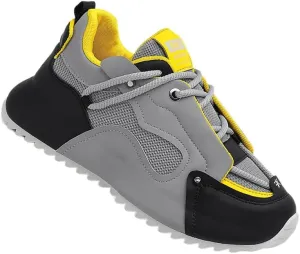 Ultra-Comfy Trendy Lace Up Sneakers - Fashion Sneakers for Outdoor Enthusiasts, Breathable Mesh, and Durable Outsole for Walking, Jogging, Camping in All Seasons Plus Size