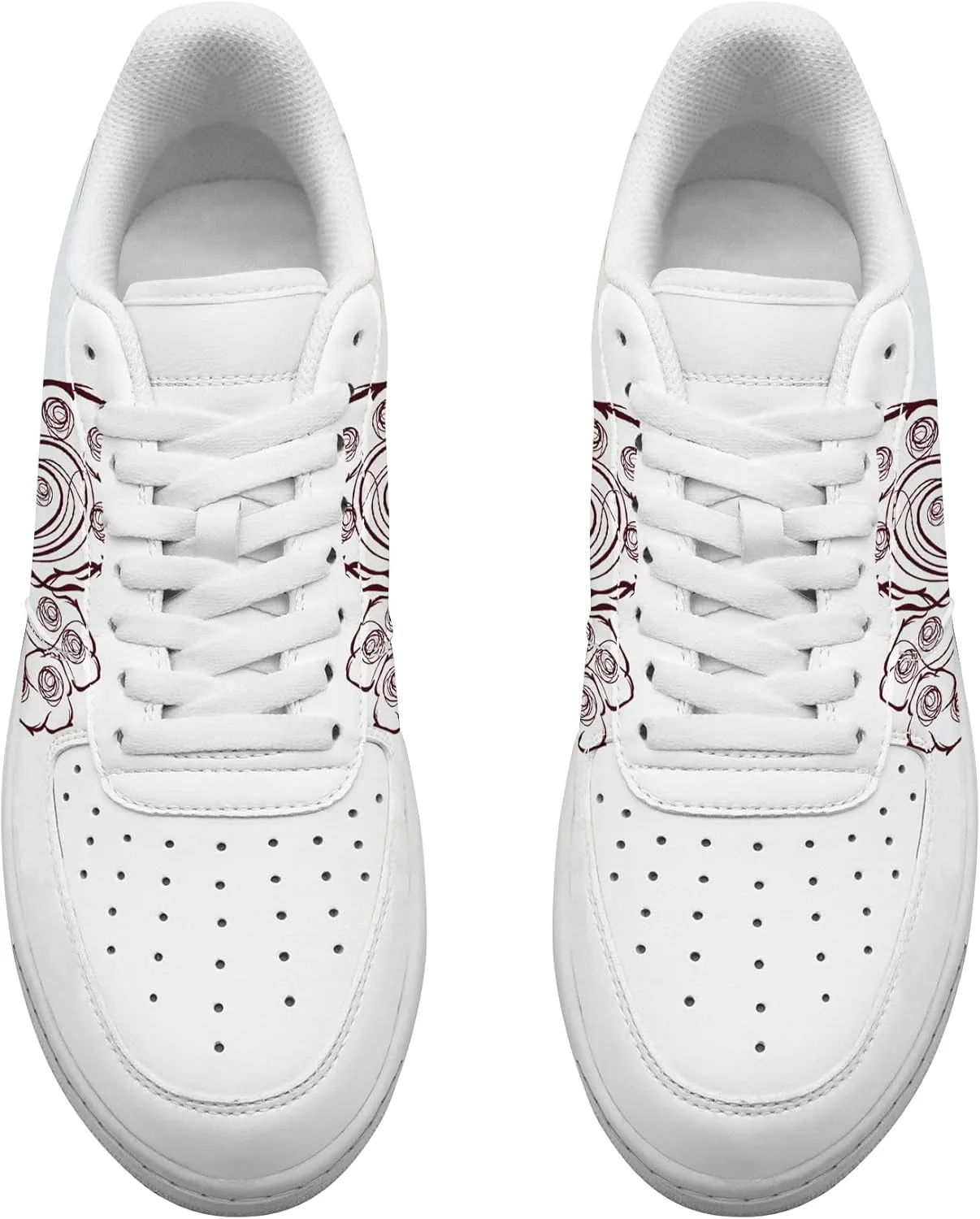 Unique Name Design Low-Top Sneakers - Personalized Customized Name Colorful Butterfly White Fashion Sneakers Casual Everyday Shoes for Women Men