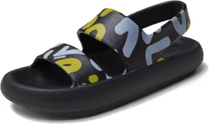 utune Sandals For Women,Casual Open Toe Cloud Slide Sandals Soft Thick Sole Non-Slip Indoor Outdoor Summer Sandal