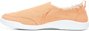 Vionic Beach Malibu Casual Women’s Slip On Sneakers-Sustainable Shoes That Include Three-Zone Comfort with Orthotic Insole Arch Support, Machine Wash Safe- Sizes 5-11 Melon Canvas 5 Medium US