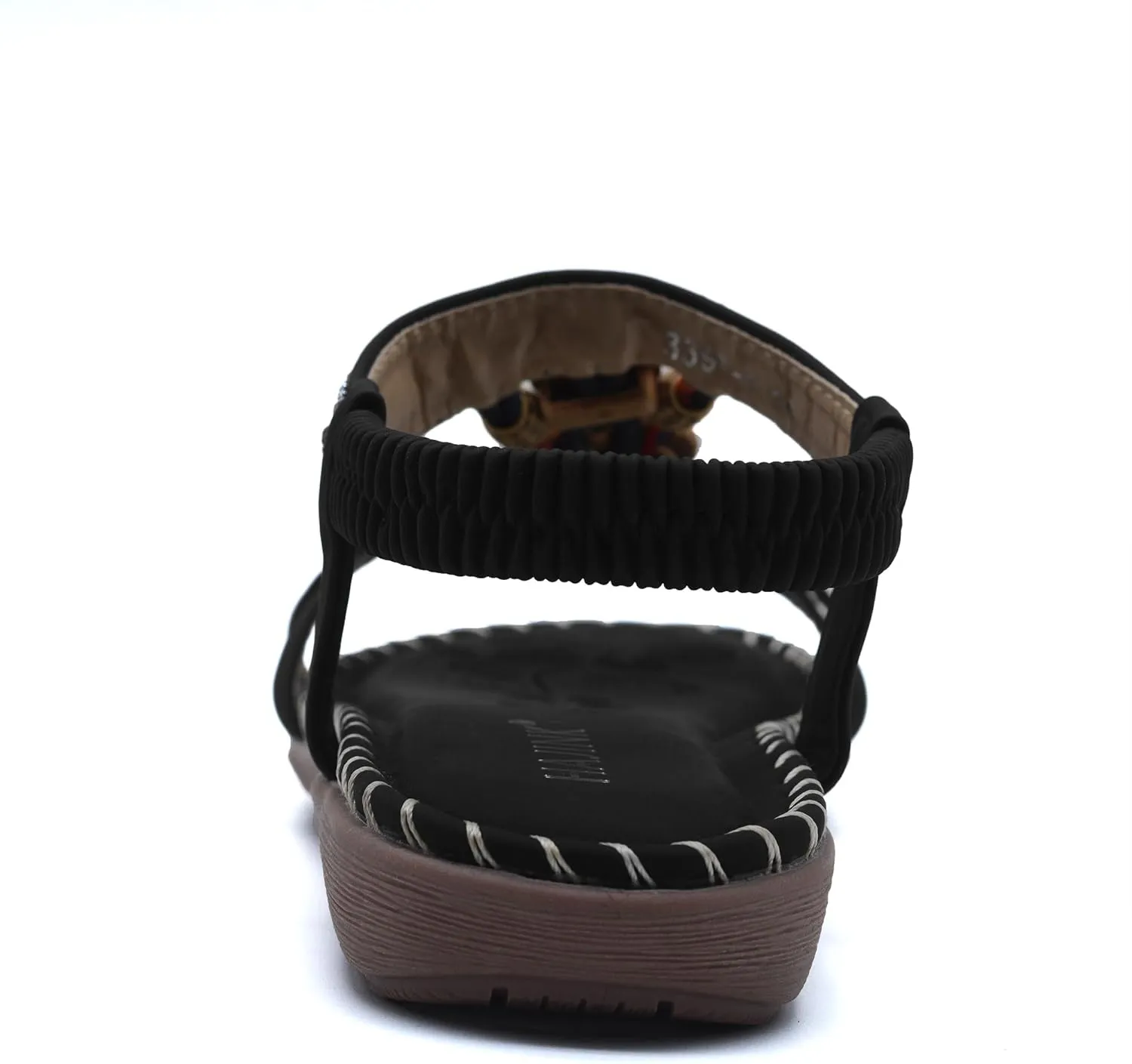 Walking Sandals Women Comfort Dressy Womens Flat Sandals Non Slip On Bohemian Summer Beach Shoes With Elastic Ankle Strap