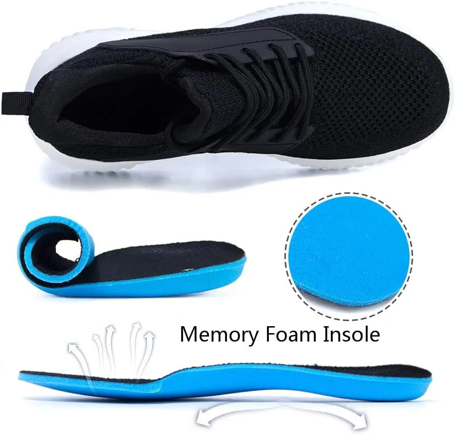 Walking Shoes for Men Sneakers - Slip on Memory Foam Running Tennis Shoes for Athletic Workout Gym Jogging Indoor Outdoor Lightweight Breathable Casual Sneakers