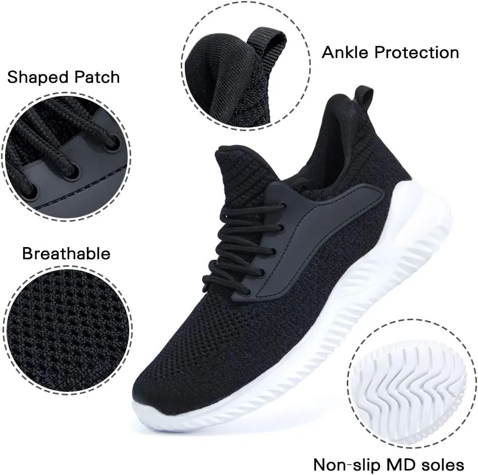 Walking Shoes for Men Sneakers - Slip on Memory Foam Running Tennis Shoes for Athletic Workout Gym Jogging Indoor Outdoor Lightweight Breathable Casual Sneakers
