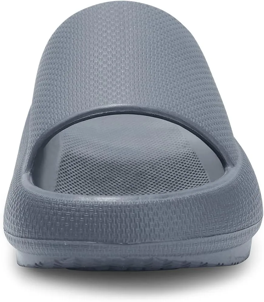 welltree Slides for Women Men Pillow Slippers Non-Slip Bathroom Shower Sandals Soft Thick Sole Indoor and Outdoor Slides