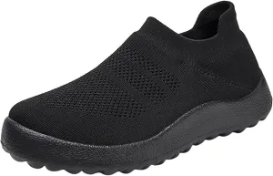 White Sneakers for Women Platform Wide Walking Shoes Women Slip Ons Brown Walking Shoes Women Wide Sneakers for Women Fashion Platform White Slip On Shoes for Women with Arch Support