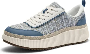 Women Espadrille Platform Sneakers Chunky Fashion Casual Shoes for Women Comfortable Walking Sneakers