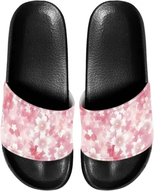 Women Non Slip Beach Sandals Summer Open Toe Slide Sandal Indoor Slippers Summer Soft Sole Bathroom Slippers