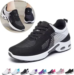 Women Orthopedic Sneakers Stylish Walking Shoes, 2025 New Air Running Shoes, Non Slip Walking Sneakers, Mesh Air Cushion Sneakers for Gym Workout Sports