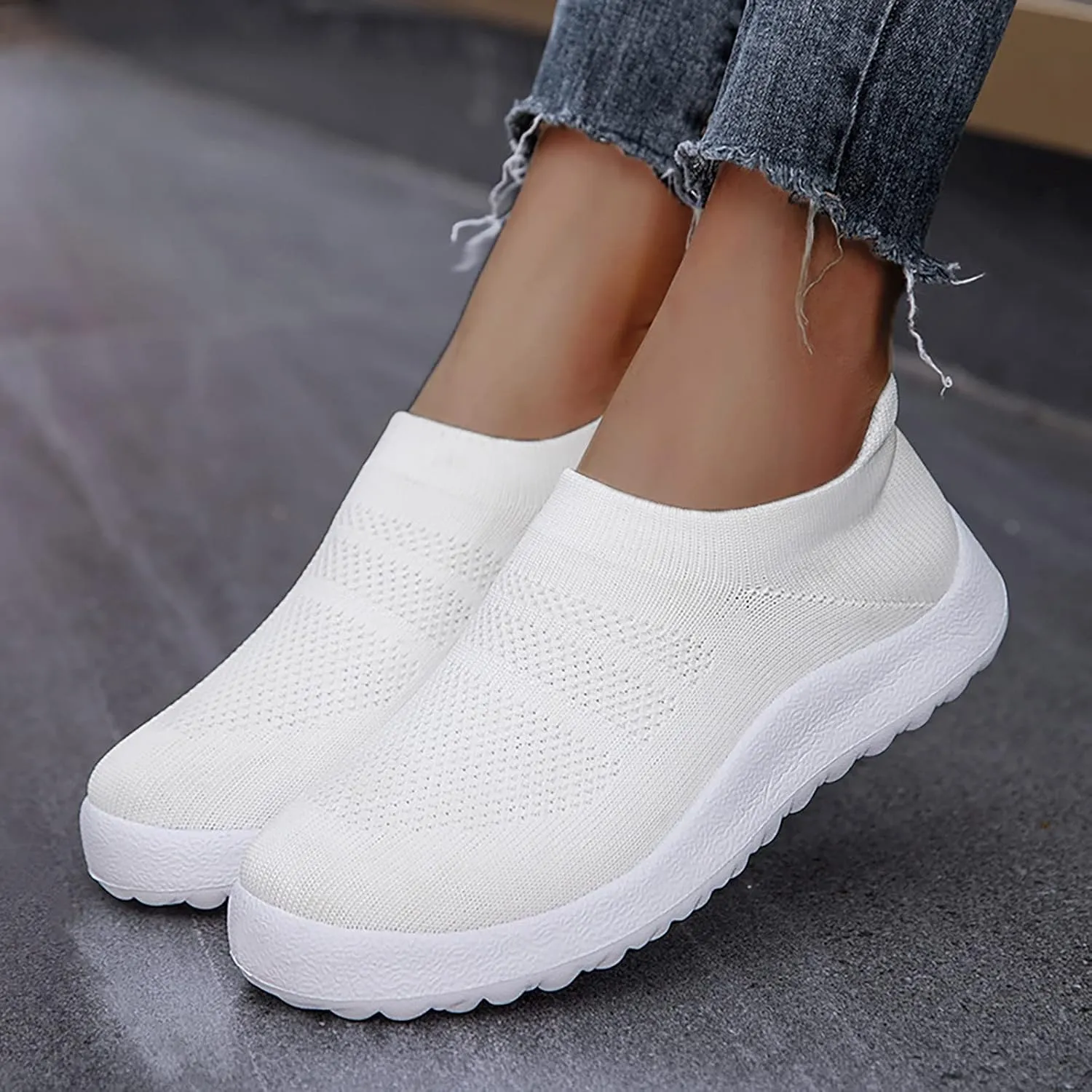 Women Sneakers Black and White Women's Slip On Shoes Size 10 Wide Width Womens Hiking Shoes with Arch Support Trendy Wedge Sneakers for Women 2023 Slip On Sneakers Woman