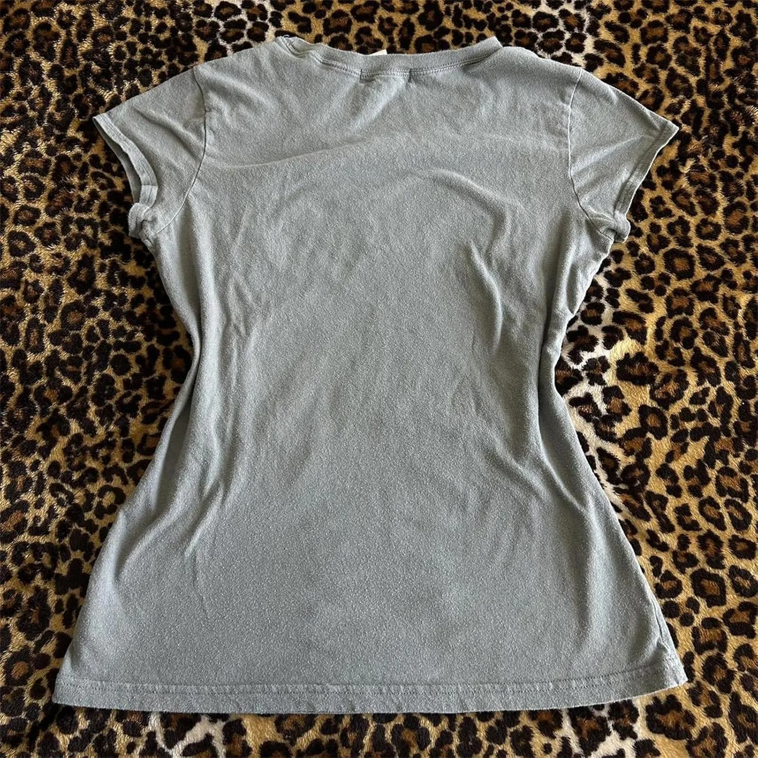 Women Y2k Fairy Grunge Graphic Print Baby Tees E-Girl Emo Tshirts 2000s Scene Cutecore Crop Tops Summer Clothes
