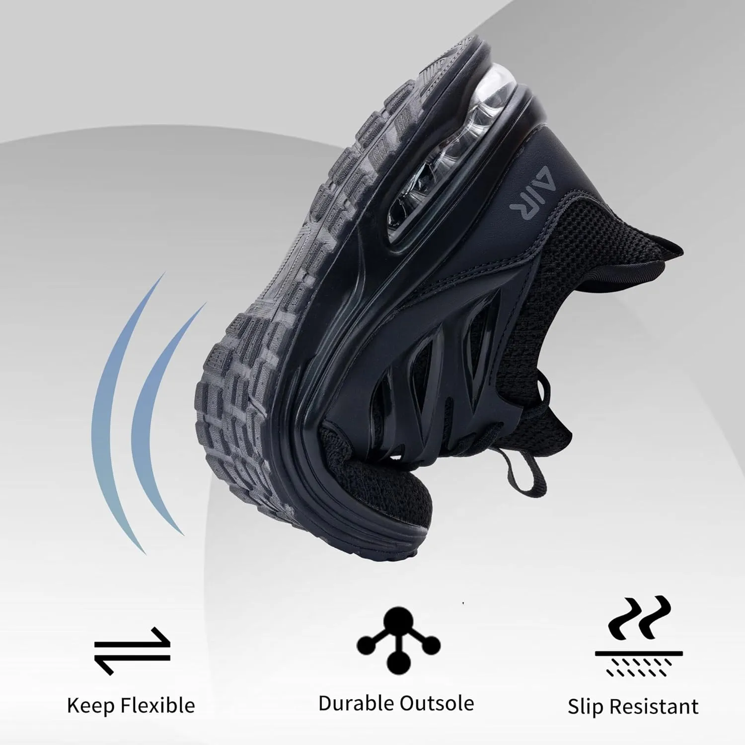 Women's Air Running Shoes Athletic Tennis Walking Slip On Shoes Lightweight Casual Sneakers for Gym Jogging Workout US Size 5.5-11