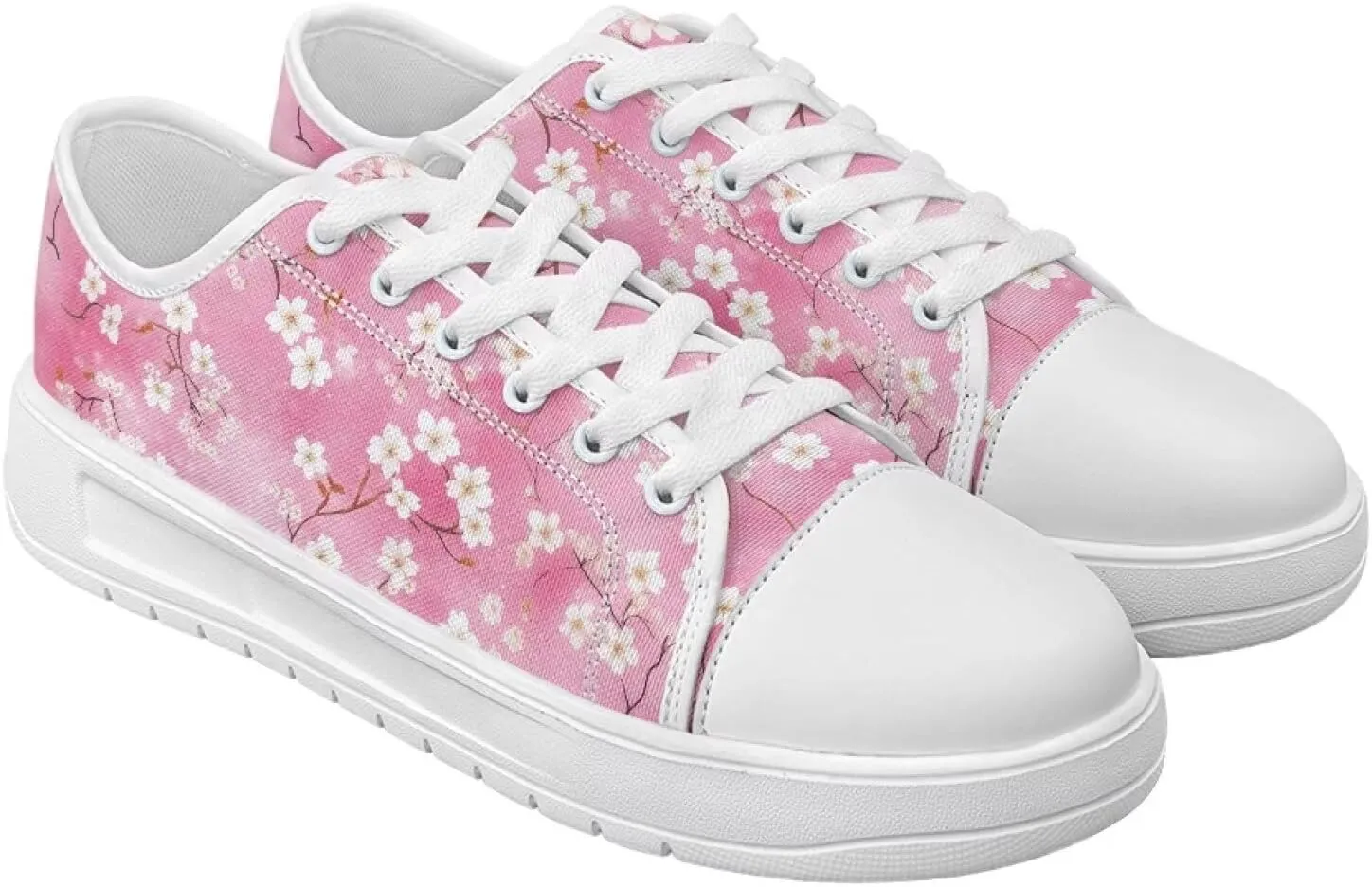 Womens Canvas Sneakers Flower Shoes for Women Lightweight & Comfort Casual Shoes