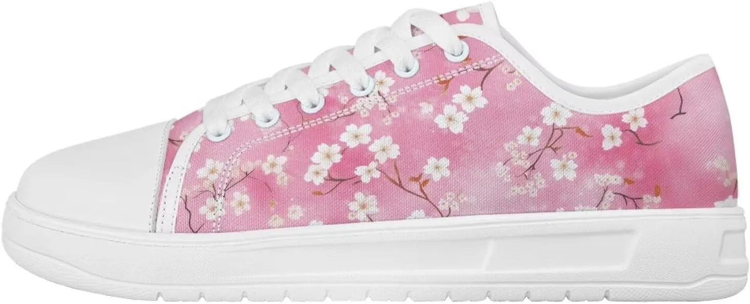 Womens Canvas Sneakers Flower Shoes for Women Lightweight & Comfort Casual Shoes